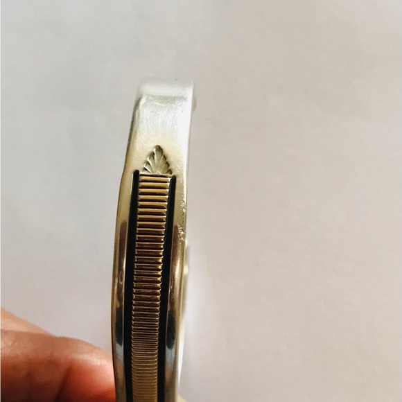 B Morgan 14k Navajo Sterling Cuff - Picture 9 of 10